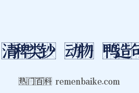 清稗类钞·动物·鸭造句是什么意思的图片